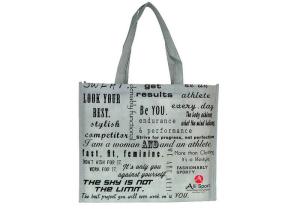 Sacos de compras reusáveis da extra grande, saco não tecido laminado 35×40×10 CM