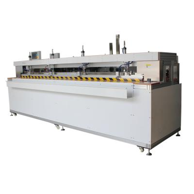 Machine de découpe pour stores enrouleurs zébrés double face, stores enrouleurs en PVC