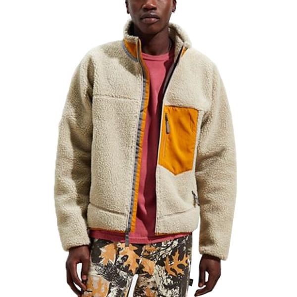 Winter Polyester Fabric Sports Track Jackets Men'S Classic Sherpa Fleece Jacket