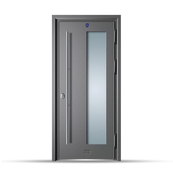 Projeto luxuoso de aço da porta dobro do cobre da porta de entrada da casa de campo feito em China