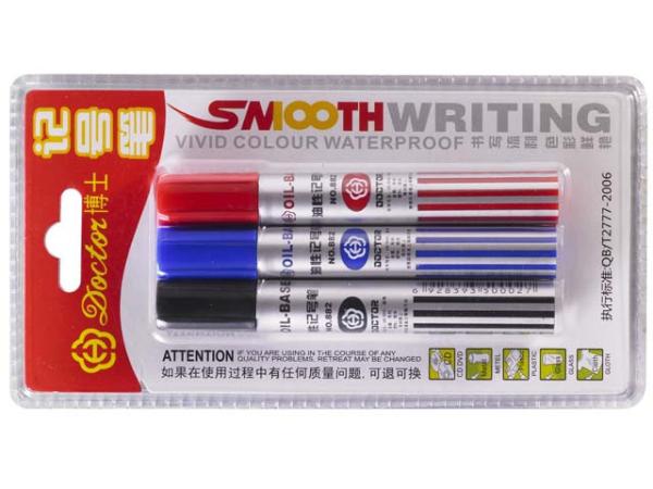 dollar store selling blister card packing permanent marker pen
