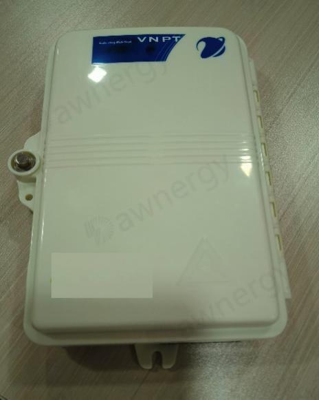 La boîte de distribution en fibre optique DA-FDB-6C-PA-X est de 186 L × 114 W × 40 H.
