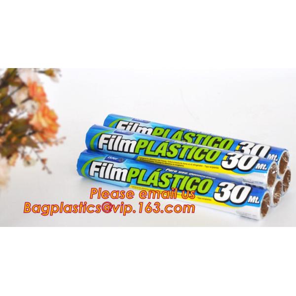 Keep Fresh PE food wrap plastic Cling film wrap jumbo roll, LLDPE power stretch wrap film food wrap stretch film, bageas