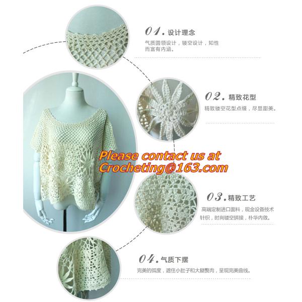 Hollow out, belt, sexy knitted, crover up, crochet, beach dress, robe femme sund, clothing