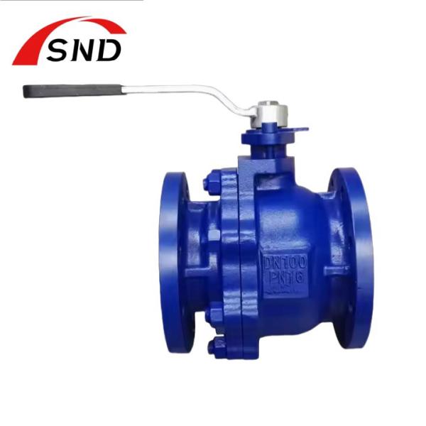Spheroidal Ductile Iron Ball Valve Dn200 Flanged Connection