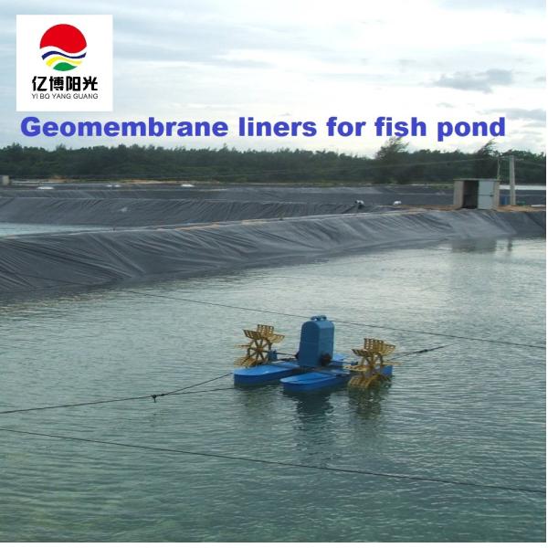 Глянцевая поверхность HDPE Geomembrane Liners 100% девственный HDPE для вылупления рыб на открытом воздухе