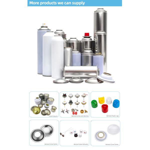 Empty Tinplate Aerosol Spray Can Container For Car Paint Petroleum Chemical Adhesives Coatings
