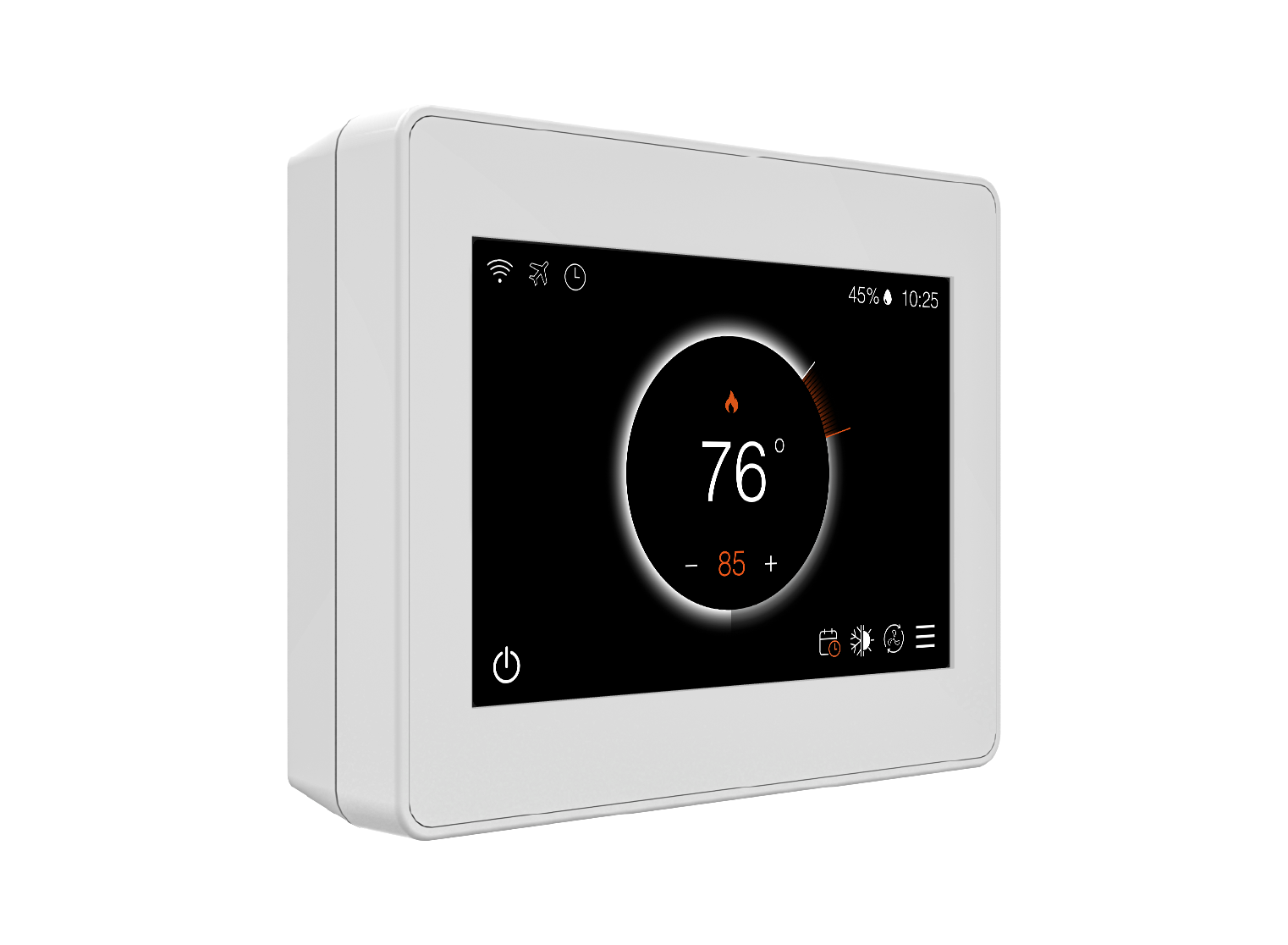 Remote Control Tuya HVAC Thermostat for Hotel 4-Inch Touch Screen Tuya Thermostat for Underfloor Heating