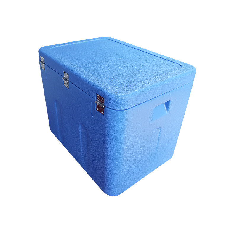 Caja de cartón para embalaje de 72x52x55 cm, nevera portátil Ice Cool, mantiene frescos alimentos y bebidas con mecanismo de cierre de hebilla