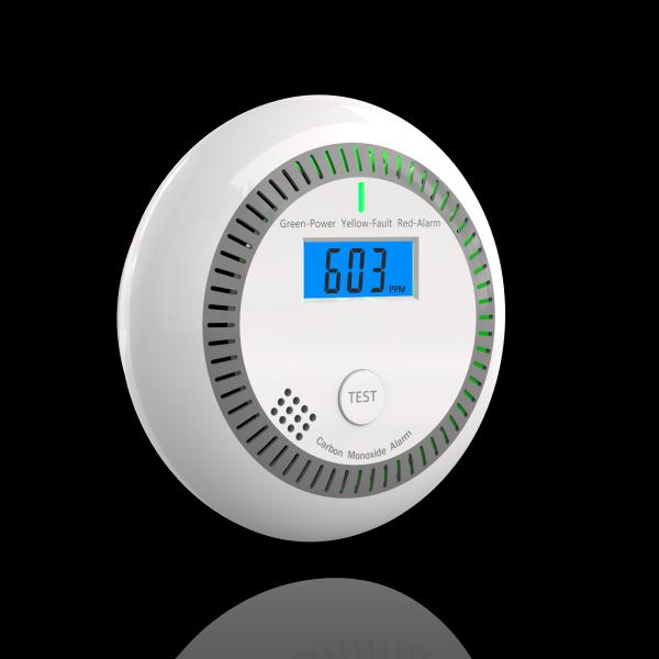 10-Year Lifespan Carbon Monoxide Detector with Electrochemical Sensor and 85dB Alarm Sound