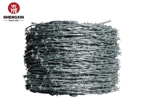 Railway Galvanized Steel Barbed Wire Against Corrosion And Oxidation