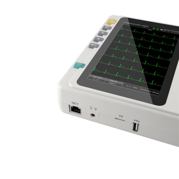 6-Channel EKG Machine 7 Color LCD 1850mAh Battery For Optimal Performance