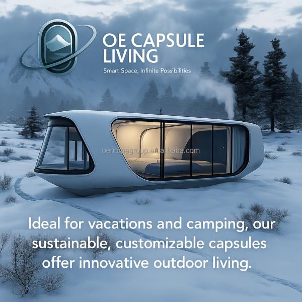 Intelligent System Outdoor Camping Cabin House Mobile Home Space Prefabricated Room Space Capsule