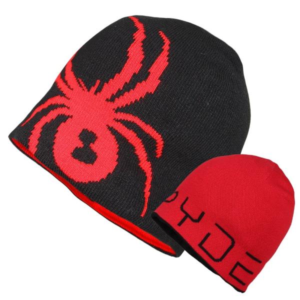 Unisex Spider Knitting Acrylic Wool Innsbruck Pattern Reversible Chunky Beanie Hat For Men