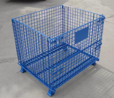 TLWY seja fio dobrável reutilizado Mesh Container Cage With Wheel de 50*50mm