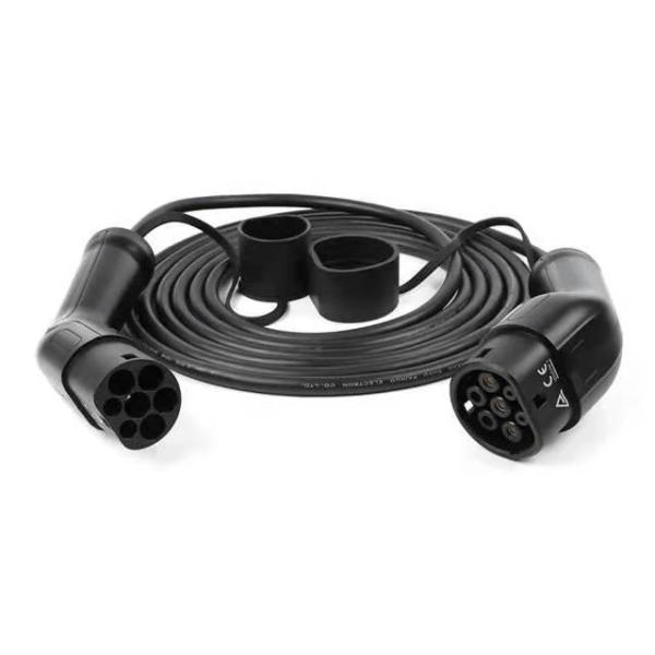 Type 2 To Type 2 32A 3 Phases TPU EV Cable 22kw EV Charging Extension Cable