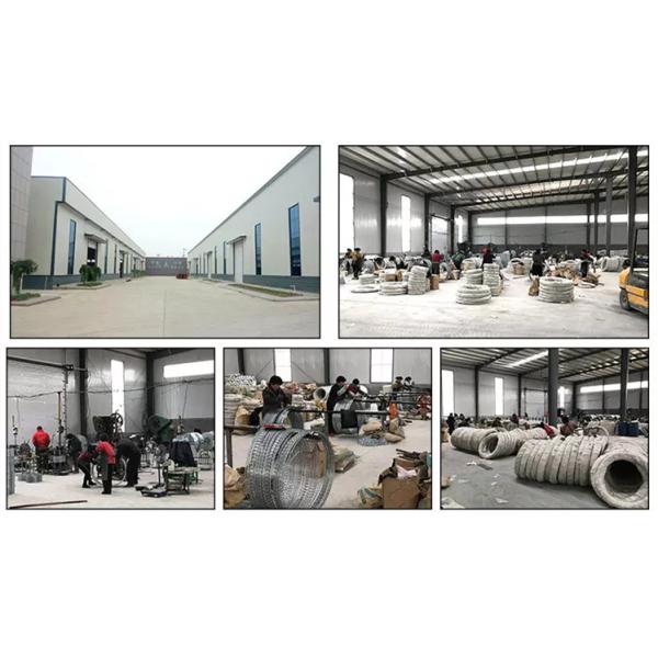 304 Stainless Steel Razor Wire , Hot Dipped Galvanized Concertina Coil Wire