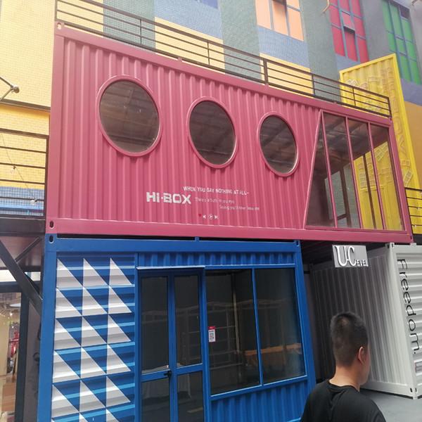 Bars And Cafes Container Home Prefab House Steel Structure Portable Villa