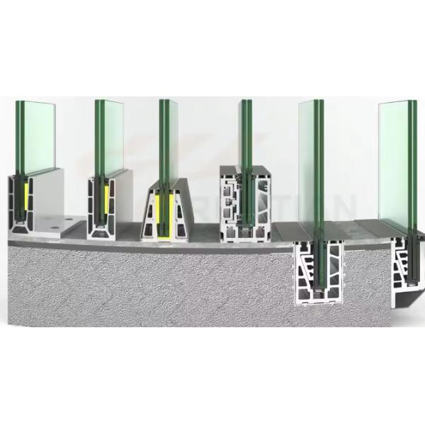U Channel Glass Profile Frameless Glass Panel Aluminum Glass Railing Base