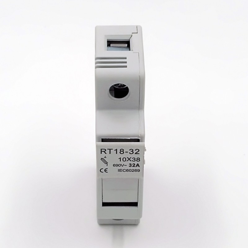 RT18-32 Fuse Base Low Voltage AC Din Rail Fuse Holder with 500V Rated Voltage and 32A Breaking Capacity Cylindrical Fuse Links