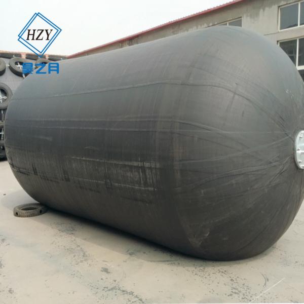 2.5x5.5m Yokohama Pneumatic Fender , Black Boat Bumper Fenders