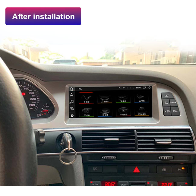 Навигация 10,25 Gps Din 128GB главного блока андроида дюйма A6 Audi одиночная