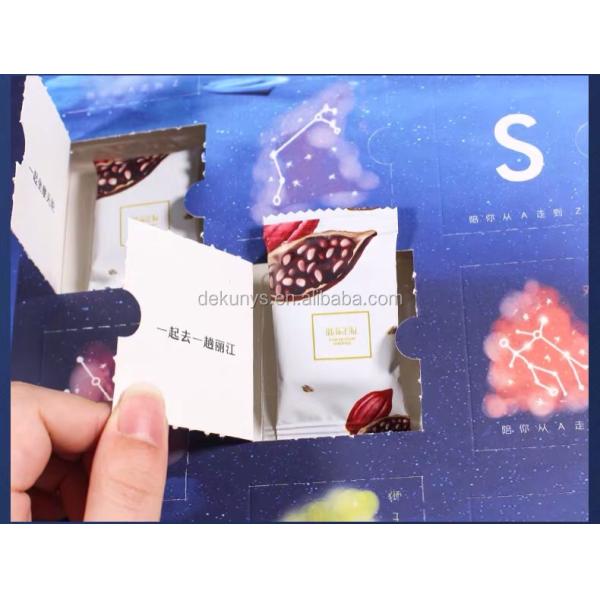 Матовый/блестящий ламинированный шоколадный календарь для праздников