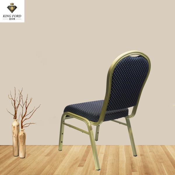 Stackable Hotel Commerical Furniture Metal Frame Fabric Cover Banquet Wedding Party Chair