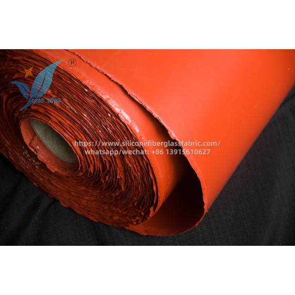1m Width Outdoor Fire Blanket Silicone Rubber Coated Glass Fabric 3.0mm For Heat Resistance