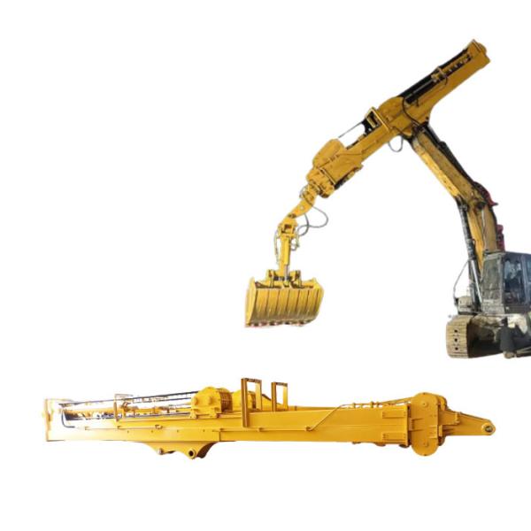 3 Sections Excavator Telescopic Boom Dipper Arm With 0.4cbm To 2.5cbm Bucket