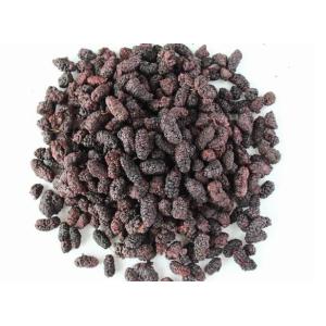 Size Sieved Organic Dried Mulberries 50%-65% Total Sugar 12 Months Shelf Life