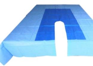 PE PP Sterile Surgical Packs Split Sheet Drape Fluid Control