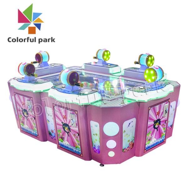 Coin Operated Go Fishing Lottery Ticket Machine For Game Center
