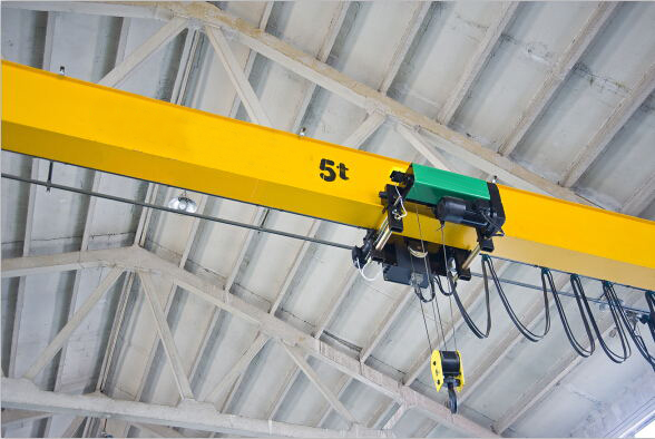 Single girder electric hoist overhead crane 5 ton for sale