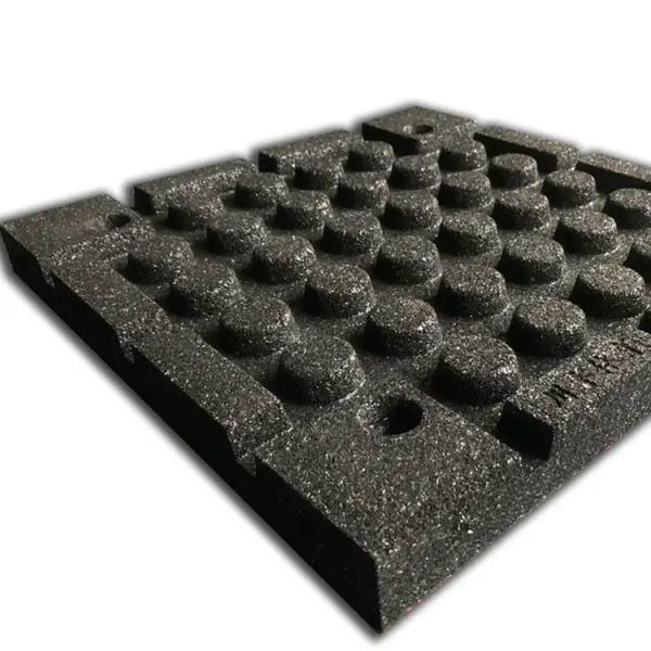 Fireproof And Silent Rubber Paver Tiles Outdoor Rubber Floor Mat 20mm25mm30mm35mm Anti-Slip Rubber Tile