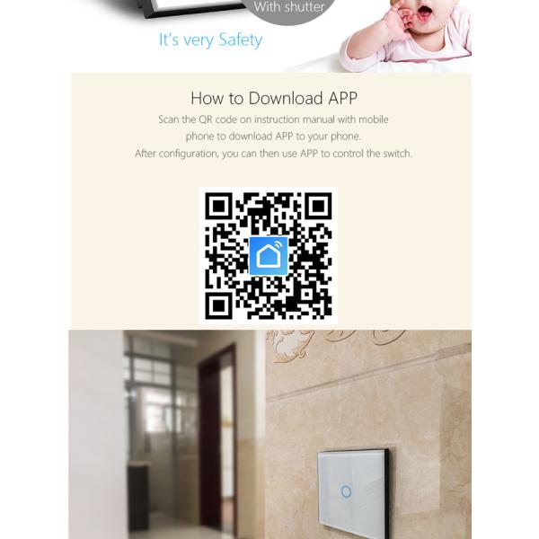 Smart Wifi Uk Standard Universal Wall Socket With Touch Glass Panel Compatible Uk Plug With Alexa&google