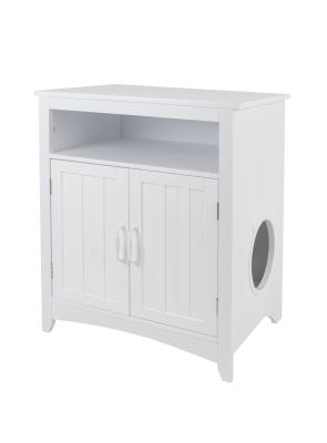 Knock Down MDF Cat Litter Box Enclosure For Study Room
