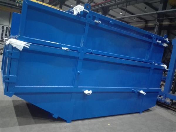 Heavy-Duty Skip Bin with 2CBM-40CBM Size Range, 3-4mm Sidewalls & 4-5mm Floor for Waste Management