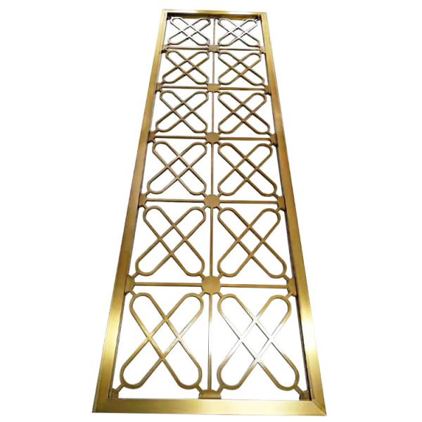 High End Metal Room Divider Stainless Metal Partition For Living Room