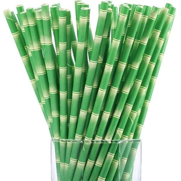 Commercial Wedding Decorative Paper Straws Customer Printed Coloured Paper Straws