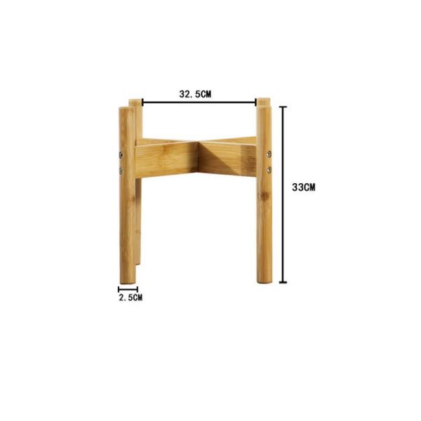 Flower/Green Plant Used Modern Design Bamboo Solid Acacia Wood Plant Pot Stand Holder