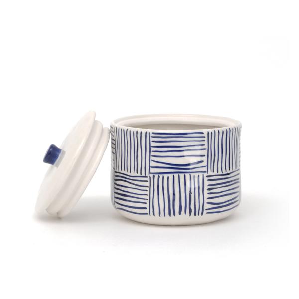 Белый домашний каменный кофейный контейнер Кухня Кофе Сахарный чай Круглый керамический контейнер с крышкой