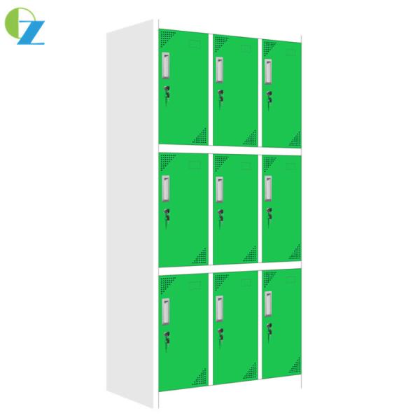 Abajo golpeada altura colorida del gabinete 1850m m del armario del metal de la cerradura de la leva