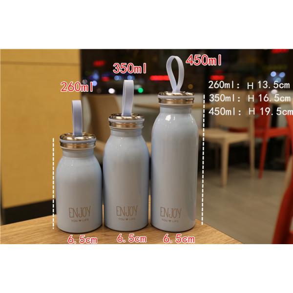 Colorful 350ml Stainless Steel Flask Bottle , Promotional Vacuum Insulated Bottle