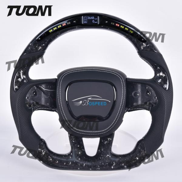 Custom Grip Blue Carbon Fiber Steering Wheel for Dodge Charger