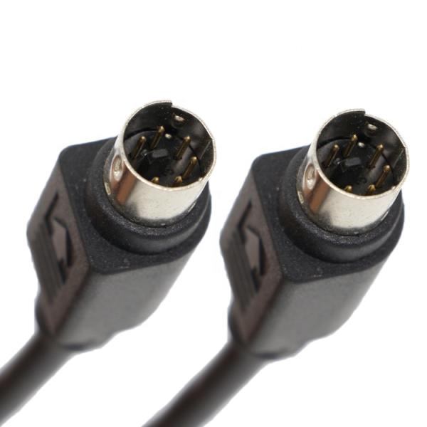 CUSTOM 1M 3M Shield S Video Male To Male Mini Din 6 Pin cable