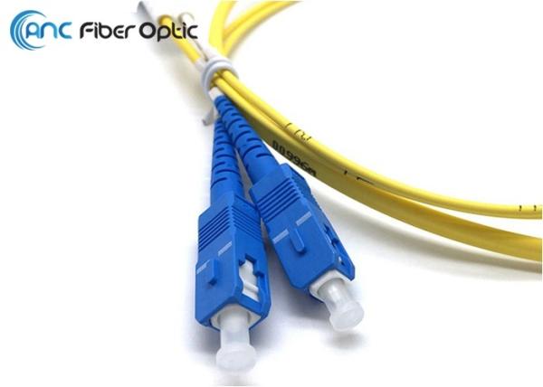 Flat Duplex Optical Fiber Patch Cord LSZH SM OS2 2.0mm LC-SC 1M Easy To Strip