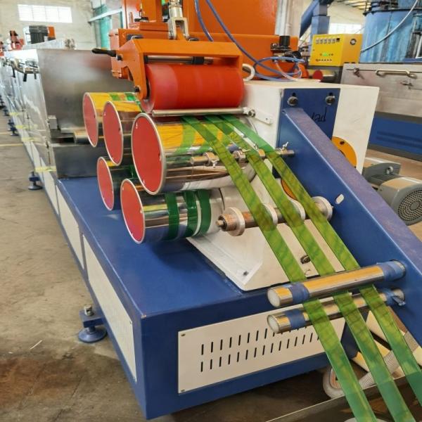 16 mm 0,8 mm Máquina de Fabricação de Cinturão de Embalagem de Poliéster Plano Verde
