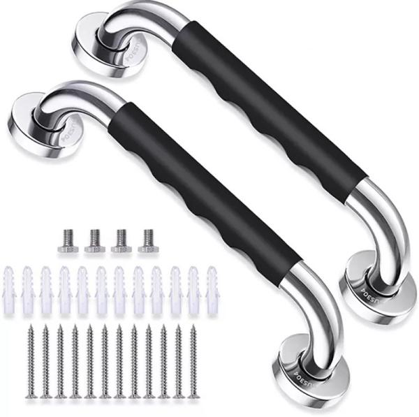 Bathroom Anti Slip Grab Rails , Shower Safety Handles For Seniors Elderly