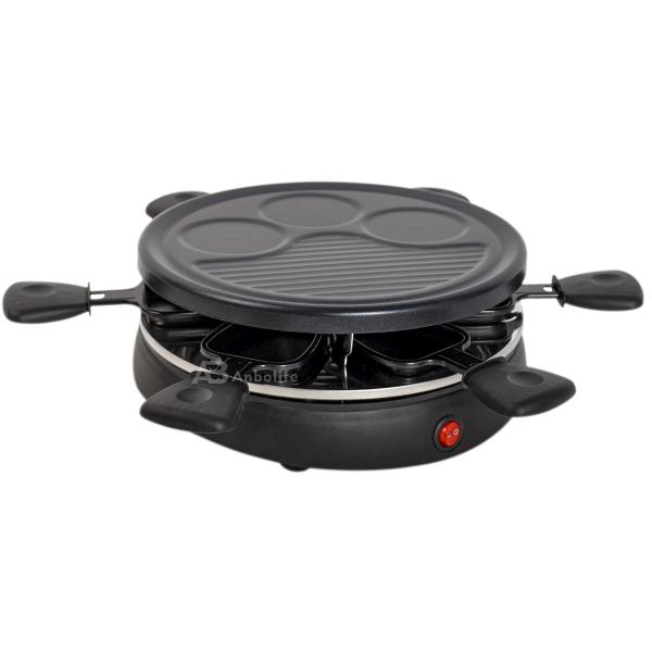 Anbolife 1500W Electric Raclette Grill with Non-Stick Surface
